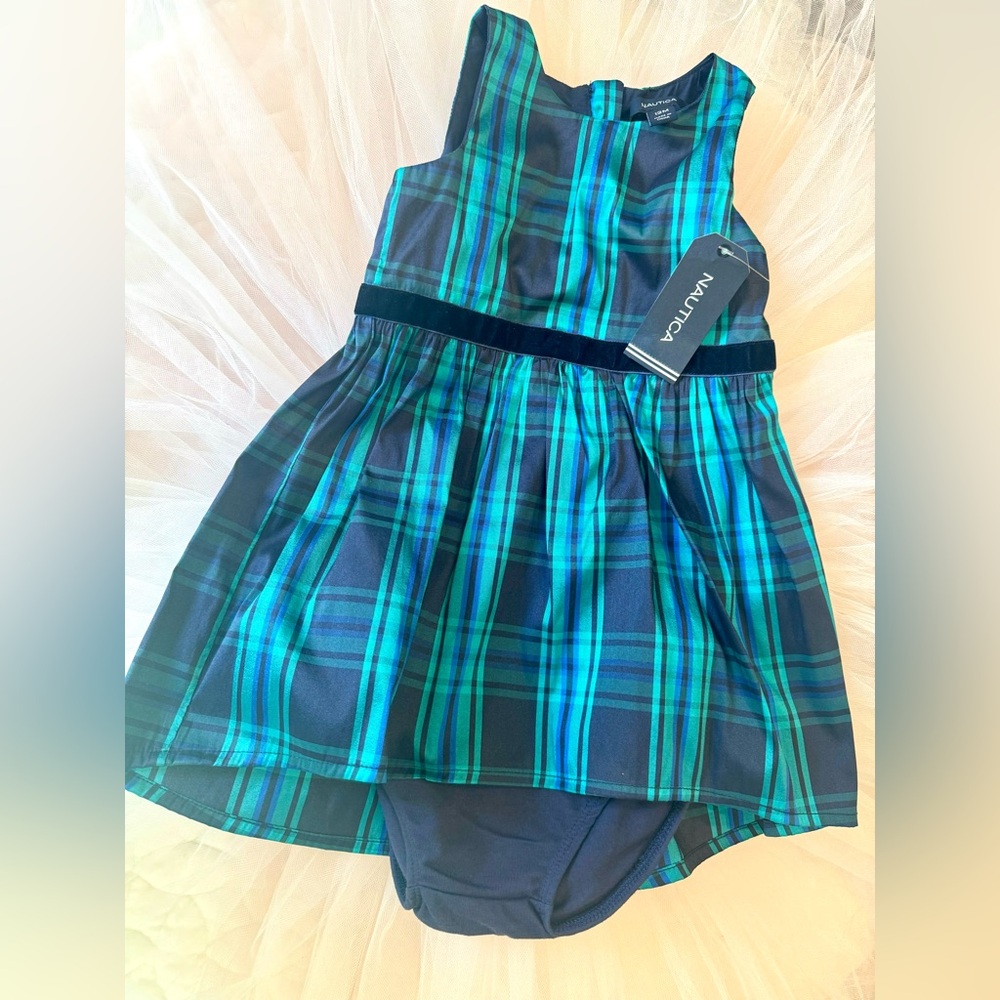 New Nautica holiday Two piece dress